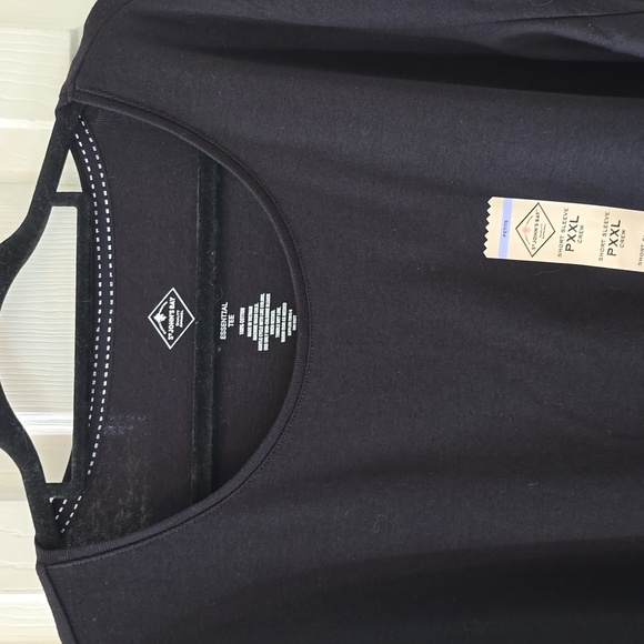 ST. JOHN'S BAY WOMENS BLACK PETITE PLUS SIZE SHORT SLEEVE TEE-SHIRT SIZE PXXL - Picture 3 of 12